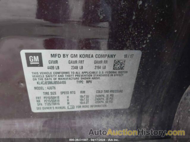 BUICK ENCORE PREFERRED, KL4CJESB6JB554455