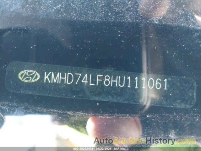 HYUNDAI ELANTRA SE, KMHD74LF8HU111061