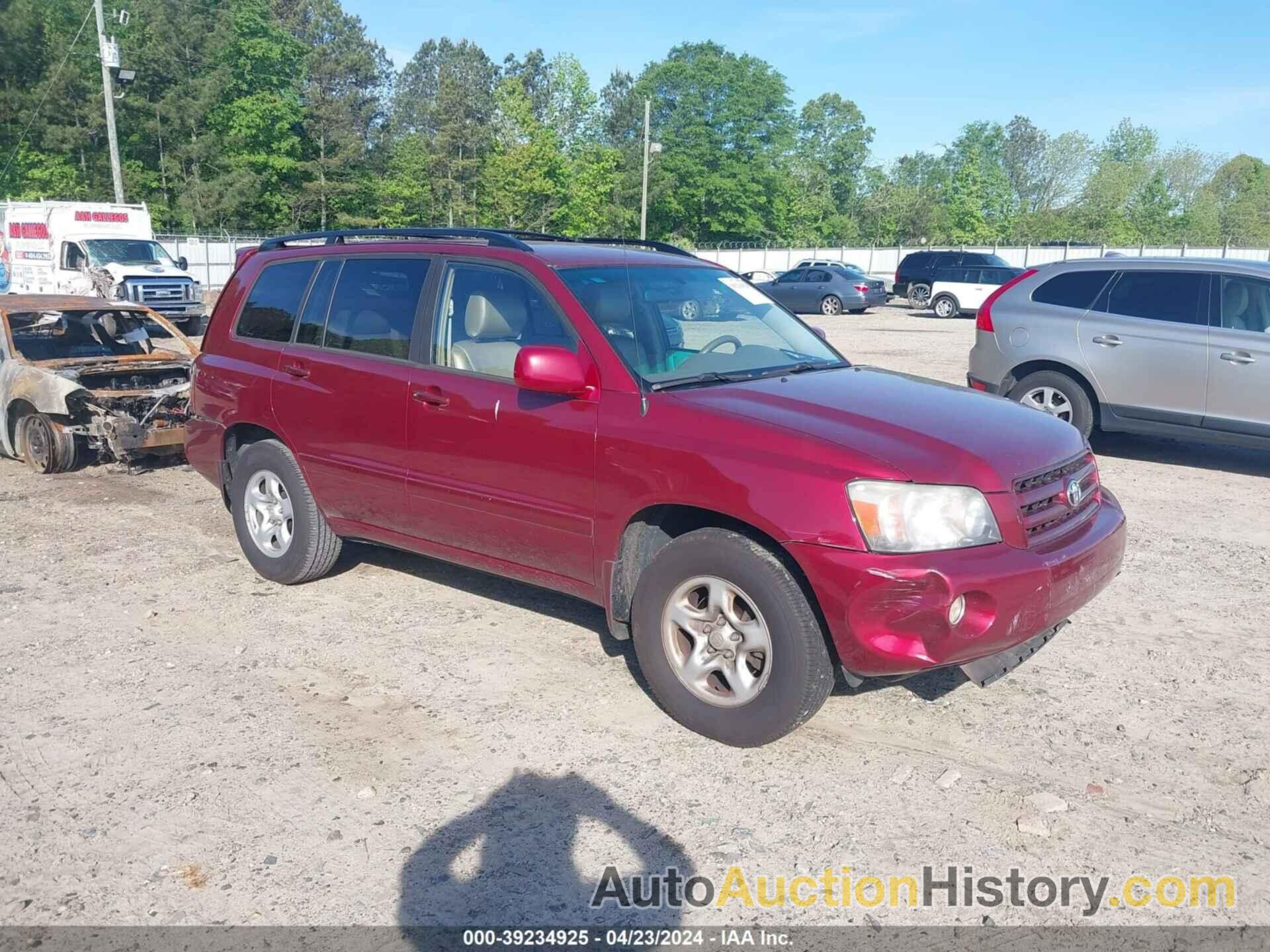 TOYOTA HIGHLANDER, JTEGD21A270168492