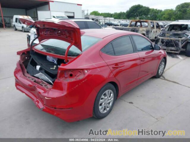 HYUNDAI ELANTRA SE, KMHD74LF1HU400590