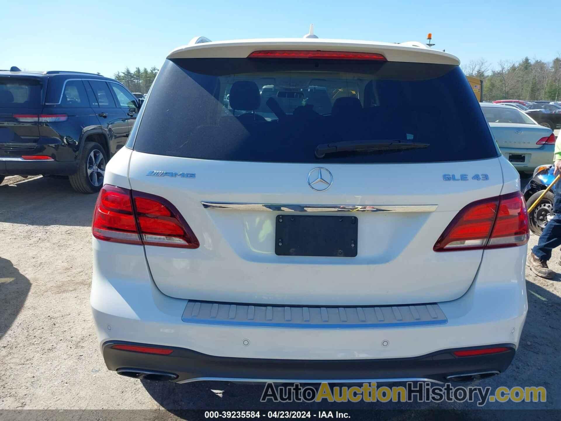 MERCEDES-BENZ AMG GLE 43 4MATIC, 4JGDA6EB9KB187642