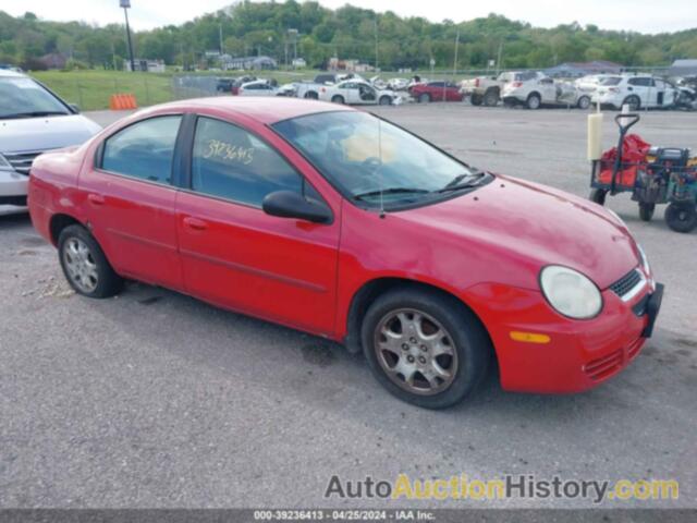 DODGE NEON SXT, 1B3ES56C84D584310