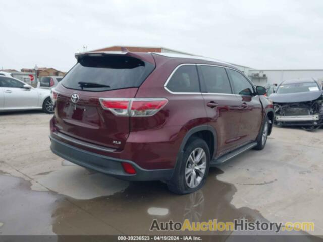 TOYOTA HIGHLANDER XLE V6, 5TDKKRFH3FS066567