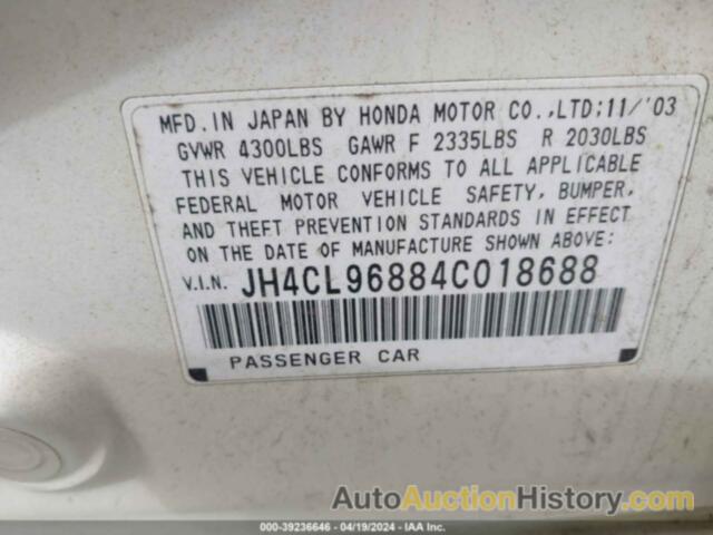 ACURA TSX, JH4CL96884C018688