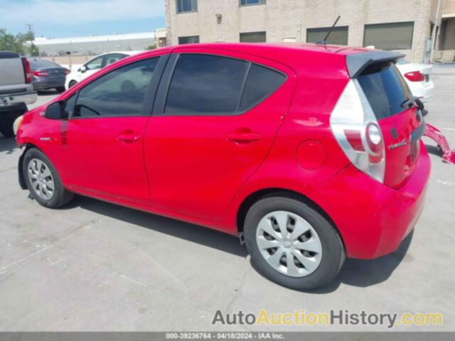 TOYOTA PRIUS C ONE, JTDKDTB38D1546180