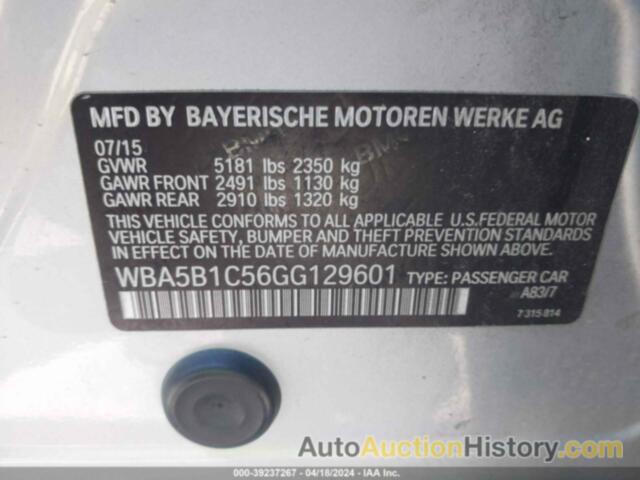 BMW 535I, WBA5B1C56GG129601