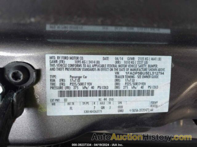 FORD C-MAX SEL, 1FADP5BU5EL512794