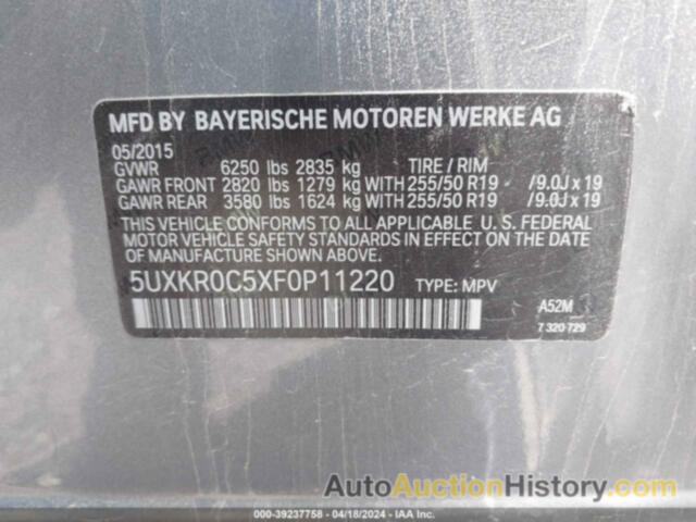 BMW X5 XDRIVE35I, 5UXKR0C5XF0P11220