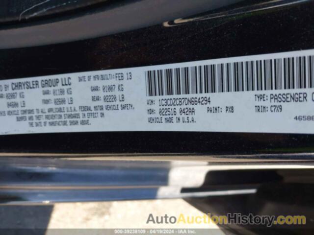 DODGE AVENGER SXT, 1C3CDZCB7DN664294