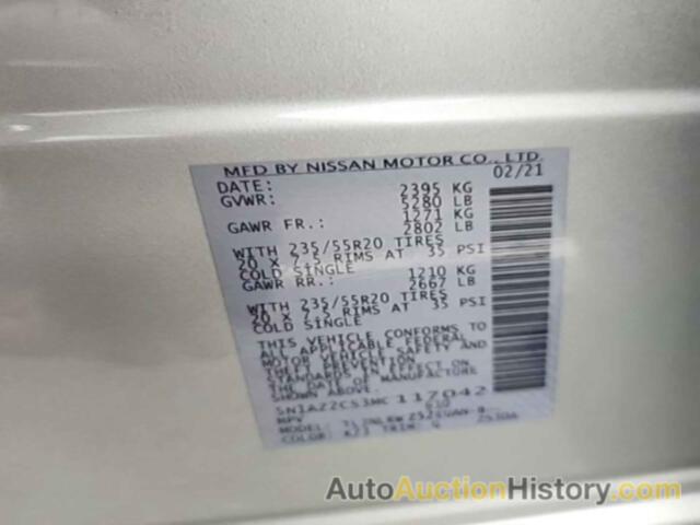 NISSAN MURANO SL, 5N1AZ2CS3MC117042