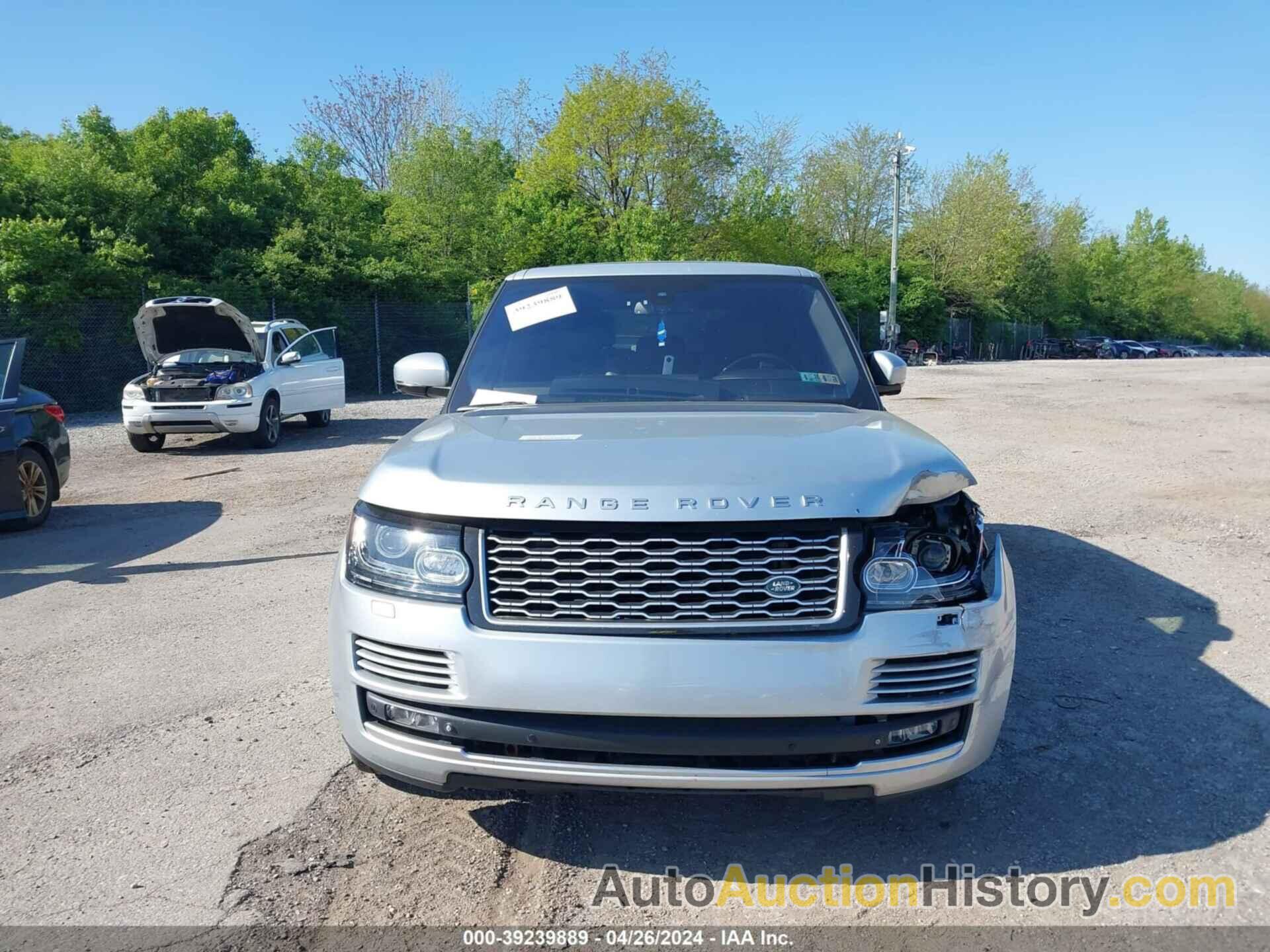 LAND ROVER RANGE ROVER 5.0L V8 SUPERCHARGED, SALGS2TF8FA225637