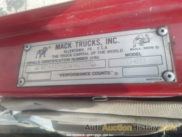 MACK CH613 CH600, 1M2AA13Y82W142519