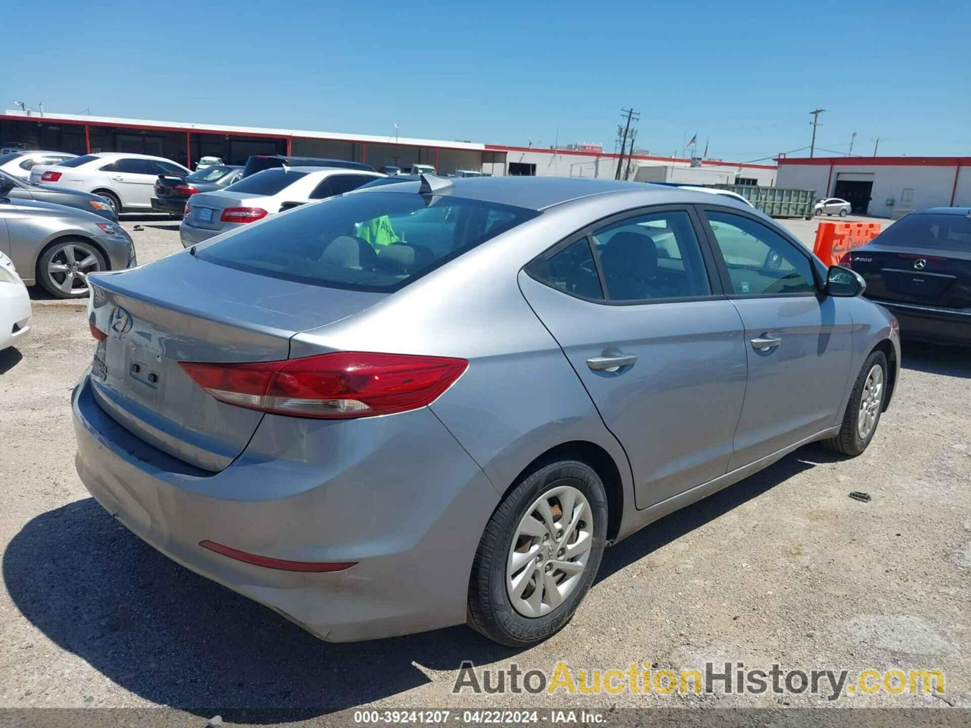 HYUNDAI ELANTRA SE, 5NPD74LF6HH166946