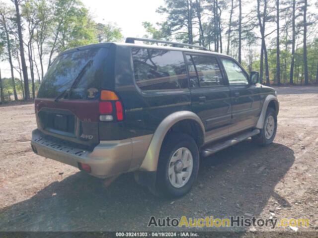 MITSUBISHI MONTERO SPORT XLS, JA4MT31R42J042749