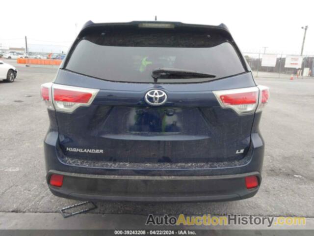 TOYOTA HIGHLANDER LE/LE PLUS, 5TDZKRFH3ES020637