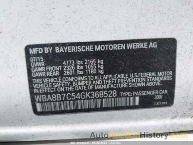 BMW 340I XDRIVE, WBA8B7C54GK368528
