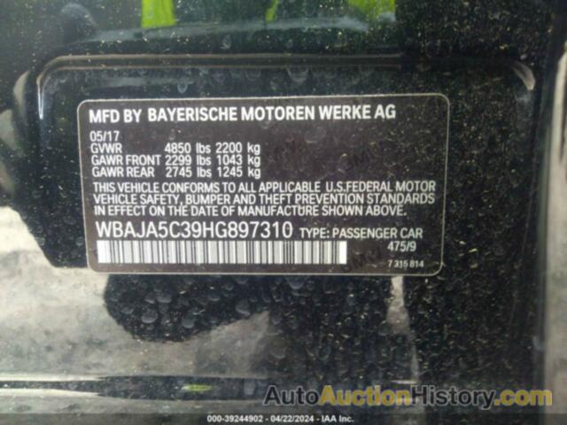 BMW 530I I, WBAJA5C39HG897310