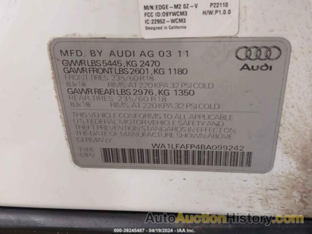 AUDI Q5 2.0T PREMIUM, WA1LFAFP4BA099242