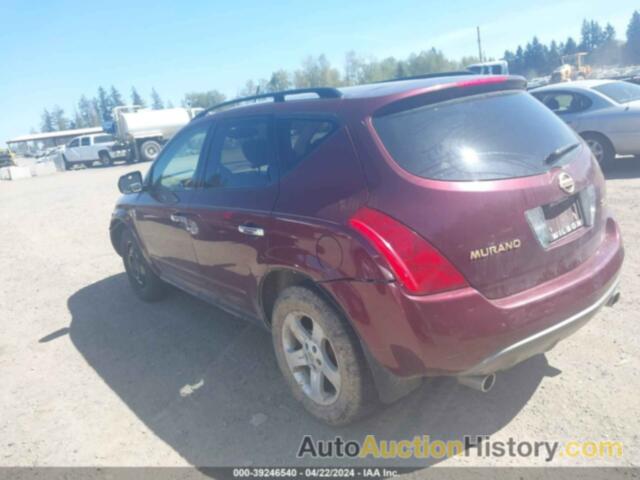 NISSAN MURANO SL, JN8AZ08W95W416074