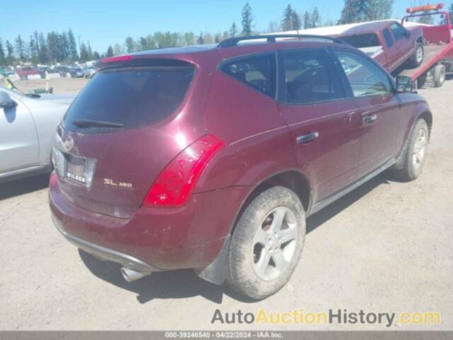 NISSAN MURANO SL, JN8AZ08W95W416074