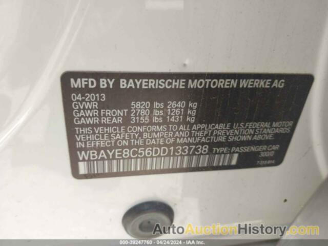 BMW 750LI, WBAYE8C56DD133738