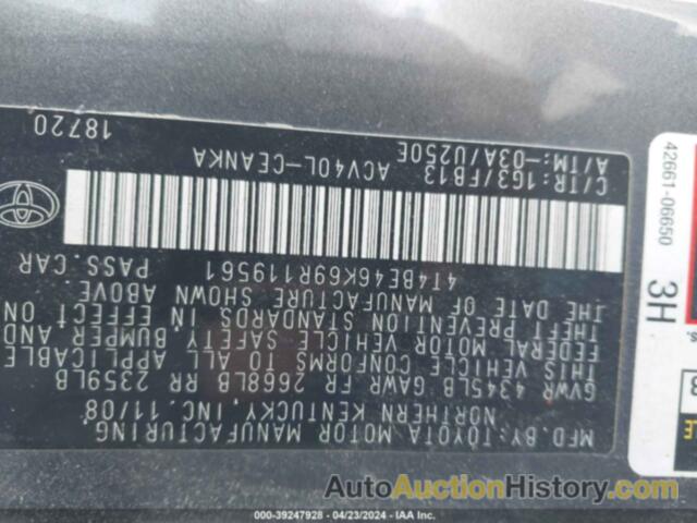 TOYOTA CAMRY LE, 4T4BE46K69R119561