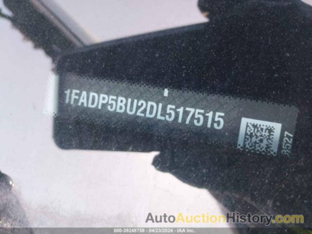 FORD C-MAX HYBRID SEL, 1FADP5BU2DL517515