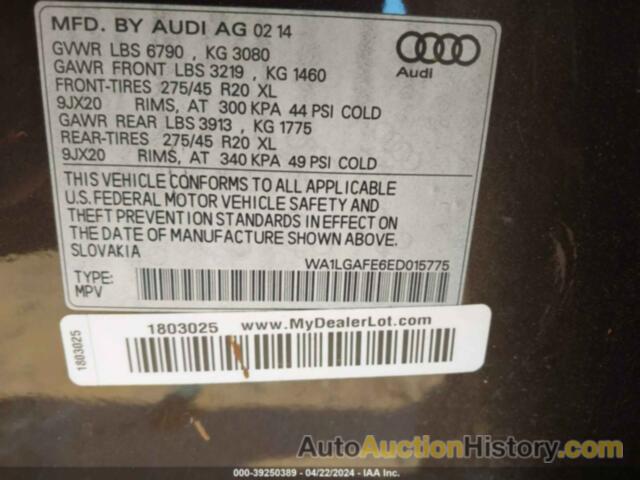 AUDI Q7 3.0T PREMIUM, WA1LGAFE6ED015775