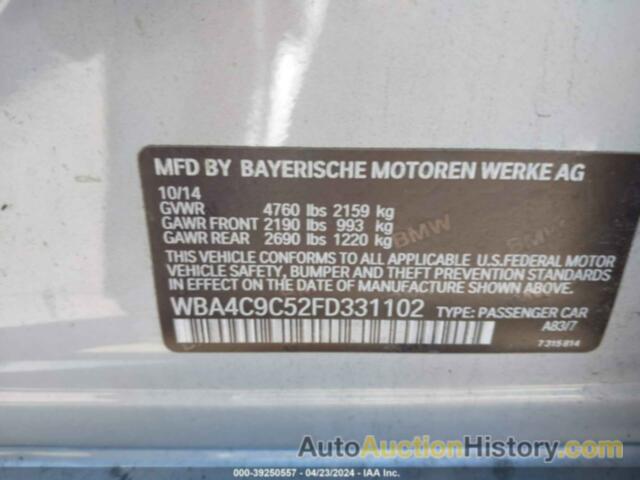 BMW 428 GRAN COUPE XI GRAN COUPE SULEV, WBA4C9C52FD331102