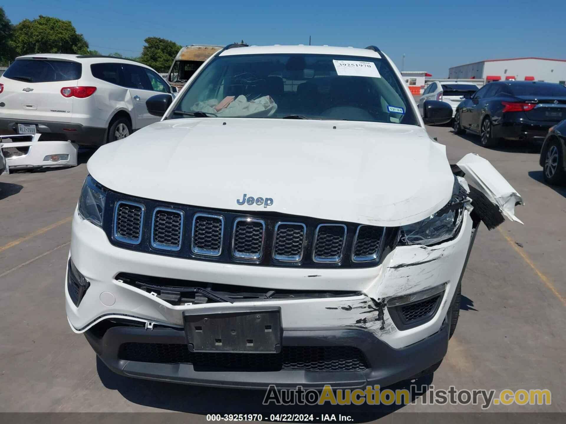 JEEP COMPASS SPORT FWD, 3C4NJCAB9LT198881