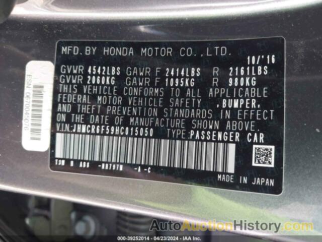 HONDA ACCORD HYBRID EX-L, JHMCR6F59HC015050