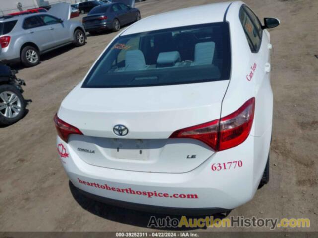 TOYOTA COROLLA LE, 2T1BURHE2JC123808