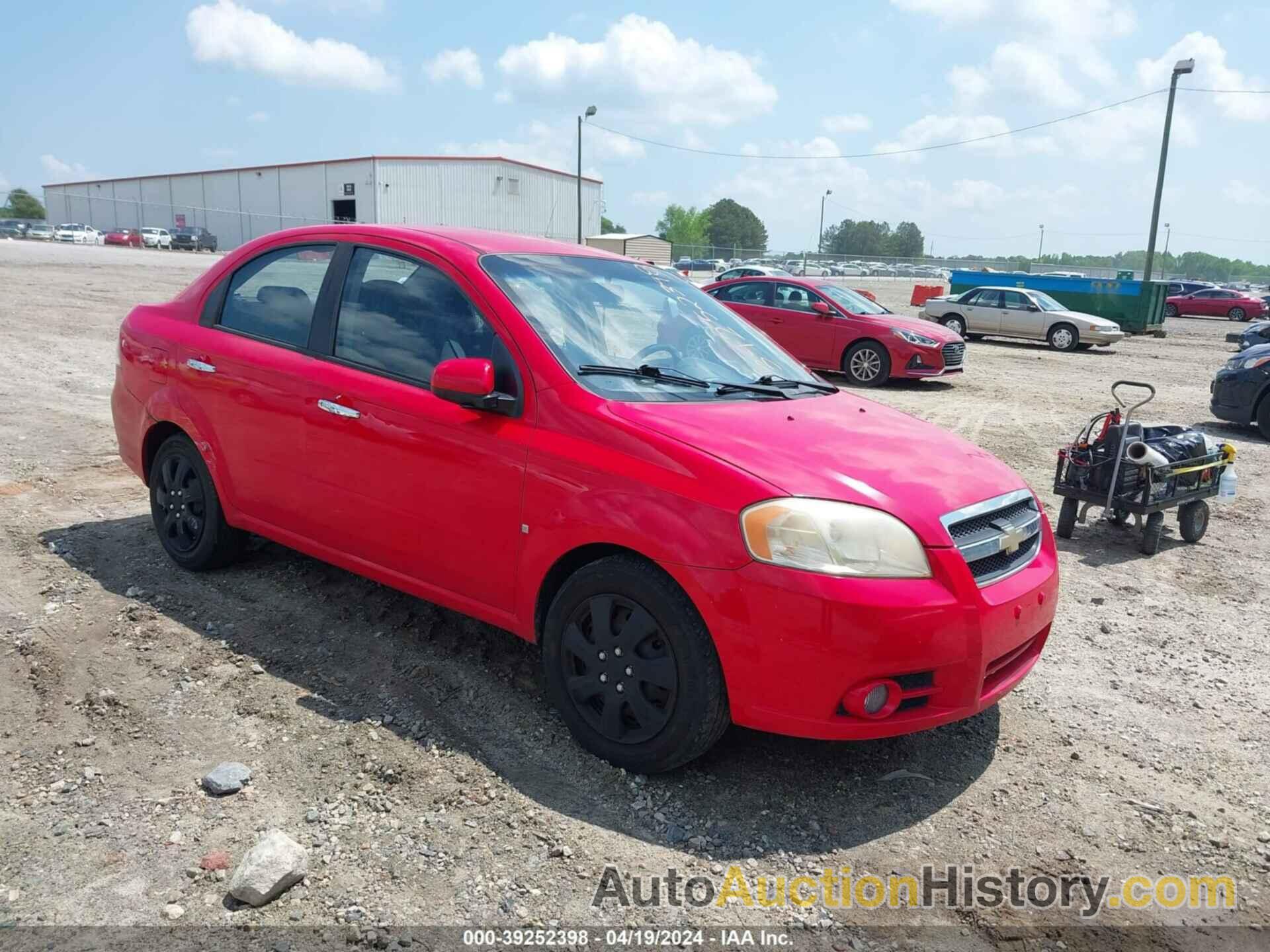 CHEVROLET AVEO LT, KL1TG56E59B393883