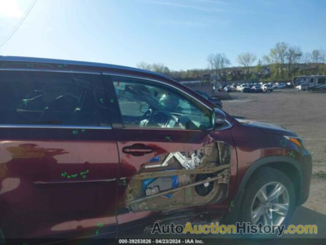 TOYOTA HIGHLANDER LIMITED, 5TDDZRFHXHS386461