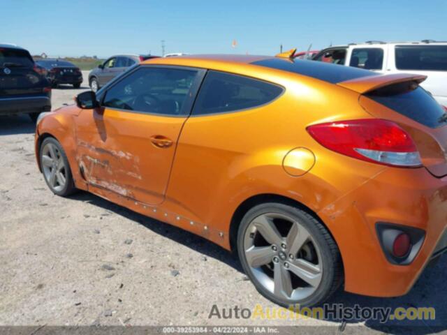 HYUNDAI VELOSTER TURBO W/BLACK, KMHTC6AE7DU145435