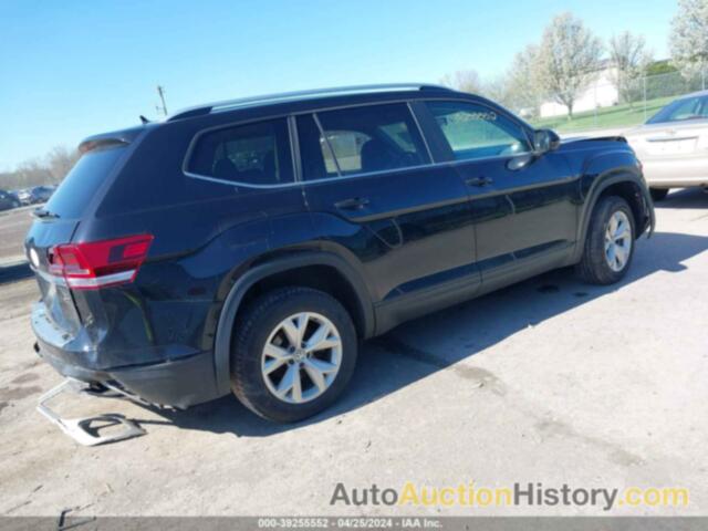 VOLKSWAGEN ATLAS 3.6L V6 S, 1V2GR2CA1JC526169