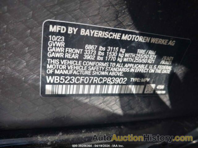 BMW IX XDRIVE50, WB523CF07RCP83902