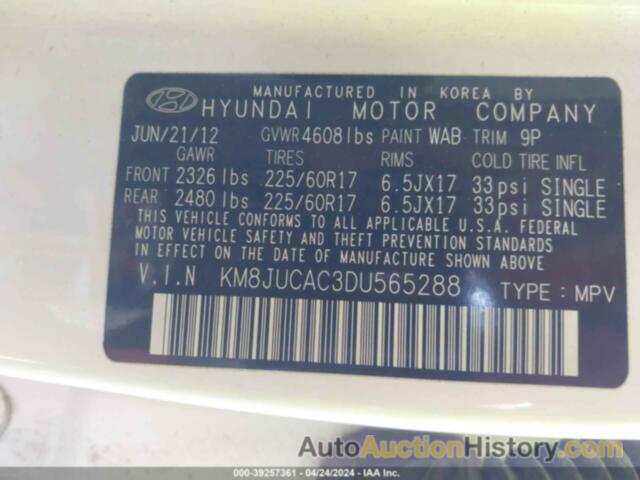 HYUNDAI TUCSON GLS, KM8JUCAC3DU565288