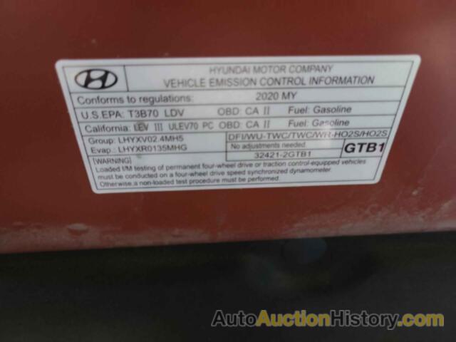 HYUNDAI SANTA FE SEL/SEL PLUS, 5NMS3CAD7LH244767