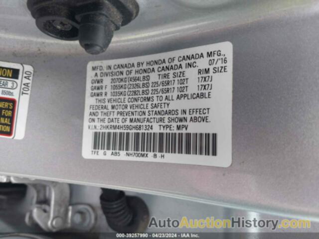HONDA CR-V EX, 2HKRM4H59GH681324