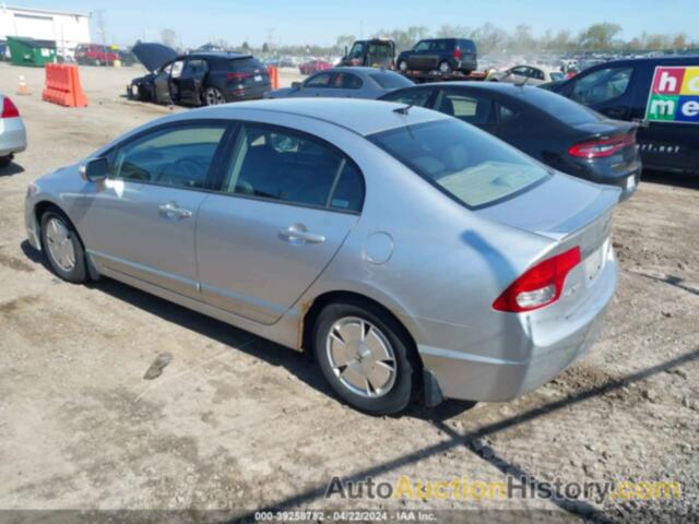 HONDA CIVIC HYBRID, JHMFA36269S017886