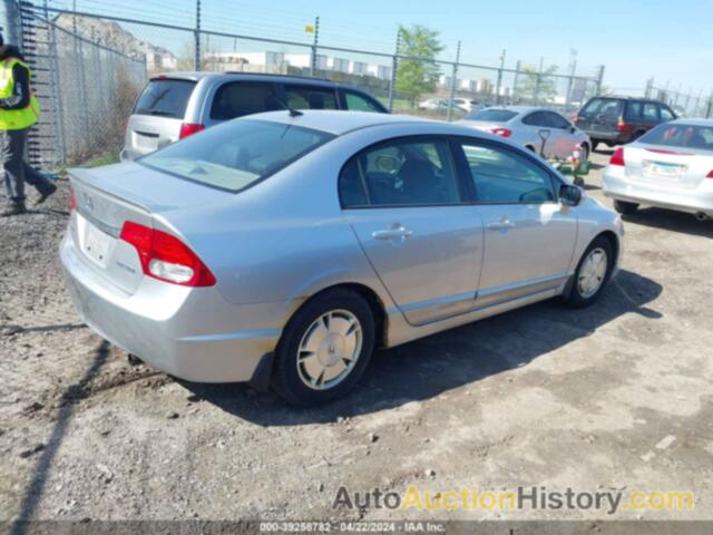 HONDA CIVIC HYBRID, JHMFA36269S017886