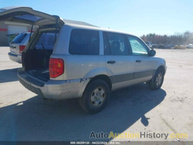 HONDA PILOT LX, 2HKYF18185H510952