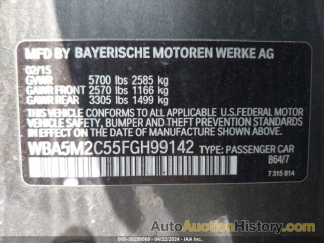 BMW 535I GRAN TURISMO, WBA5M2C55FGH99142