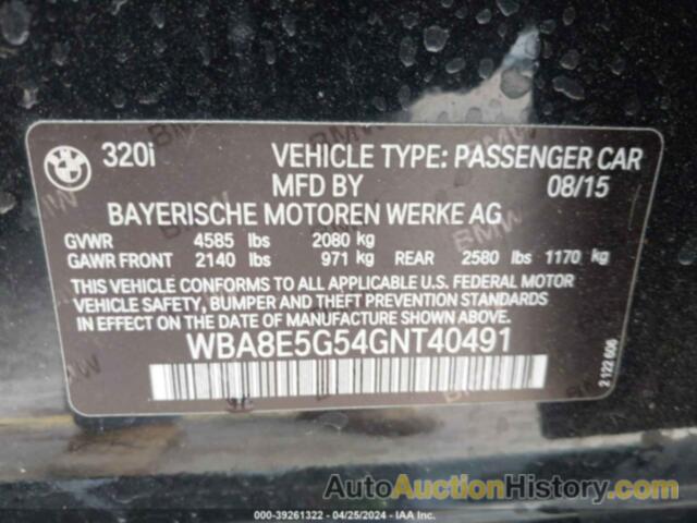 BMW 320 XI, WBA8E5G54GNT40491