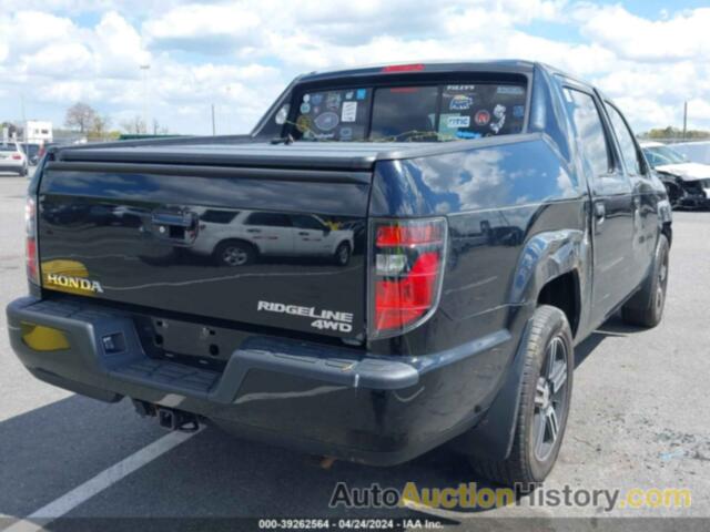 HONDA RIDGELINE SPORT, 5FPYK1F74DB015543