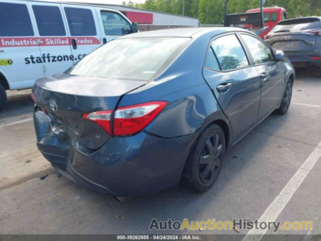 TOYOTA COROLLA LE, 2T1BURHE3EC138775