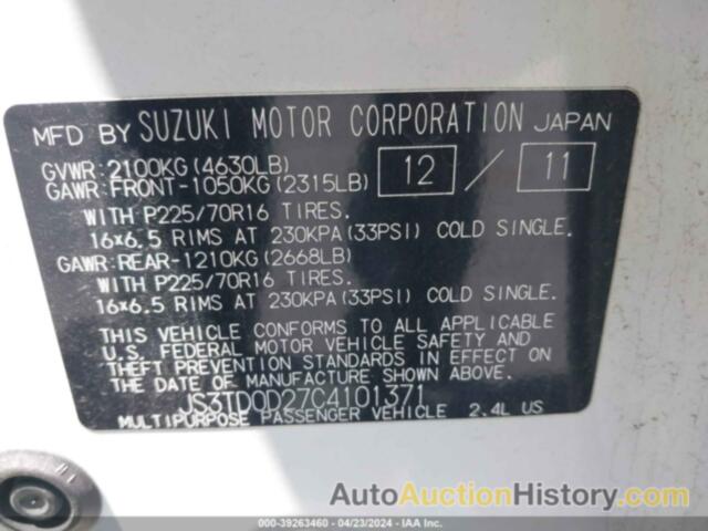 SUZUKI GRAND VITARA PREMIUM, JS3TD0D27C4101371