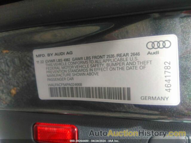 AUDI A5 SPORTBACK PREMIUM PLUS 45 TFSI S LINE QUATTRO S TRONIC, WAUFACF54PA024668