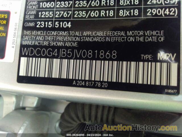 MERCEDES-BENZ GLC 300, WDC0G4JB5JV081868